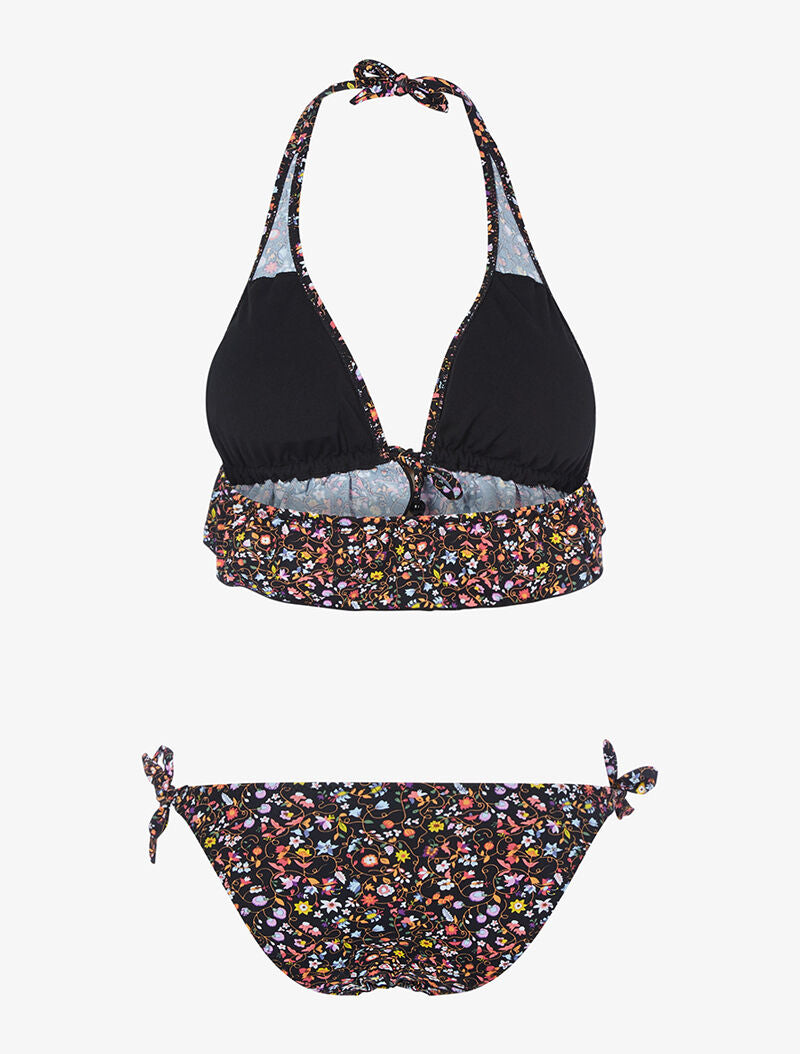 Bikini triangle volanté - noir - 2