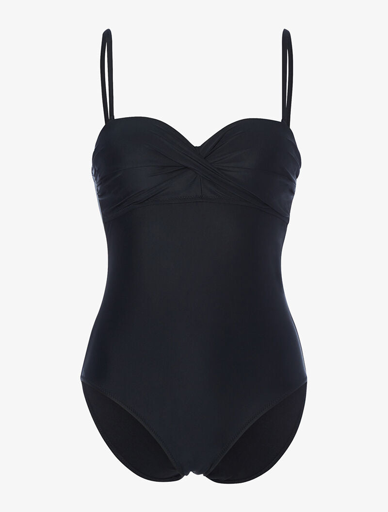 Monokini à bandeau torsadé - noir - 3