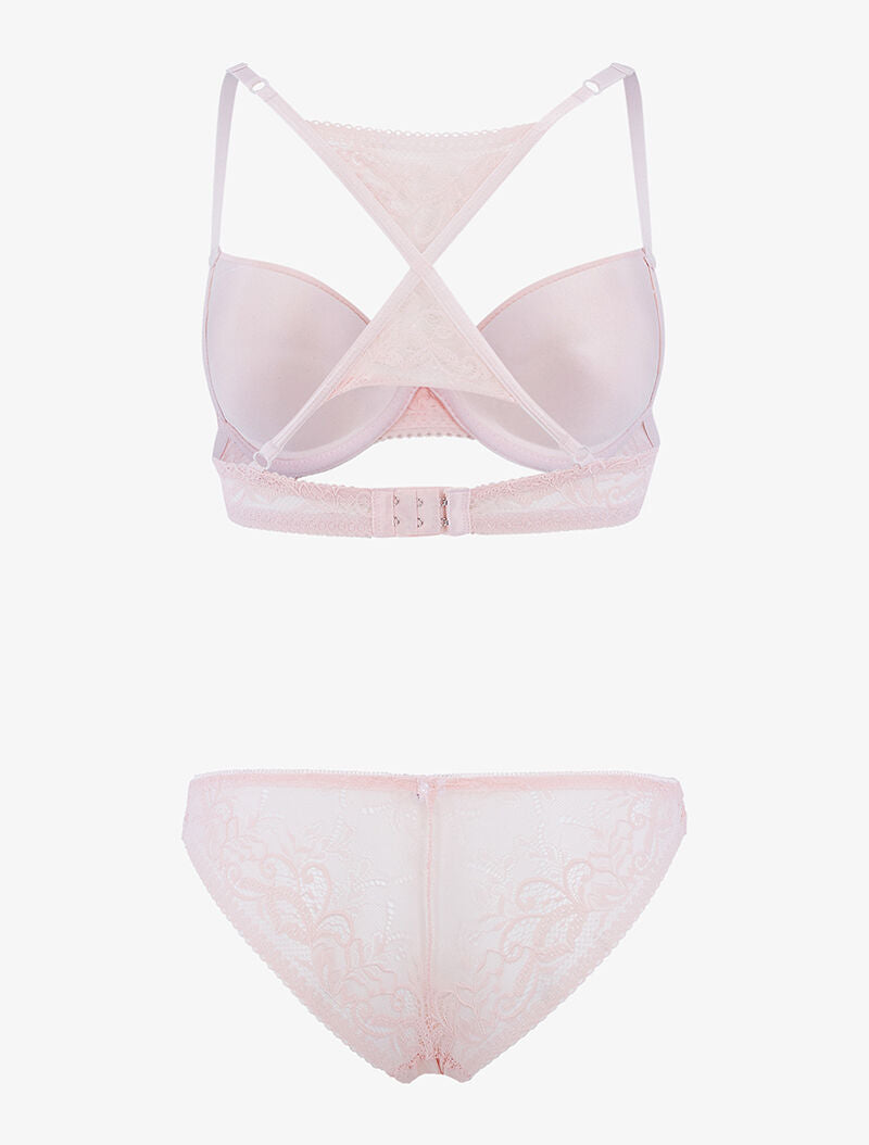 Ensemble à dos nageur stylisé - rose orange - 2