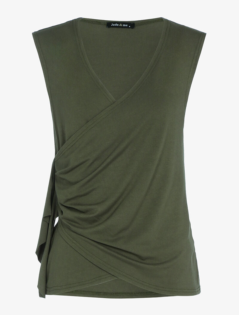 Top cache-coeur - kaki - 3