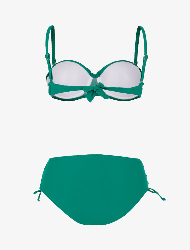 Bikini à culotte lacée - vert - 2