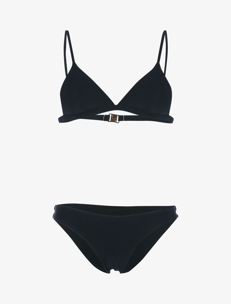 Bikini basique triangle - noir - 1