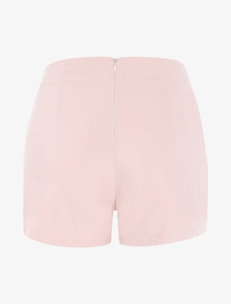 Mini short à boutonnières - rose - 2