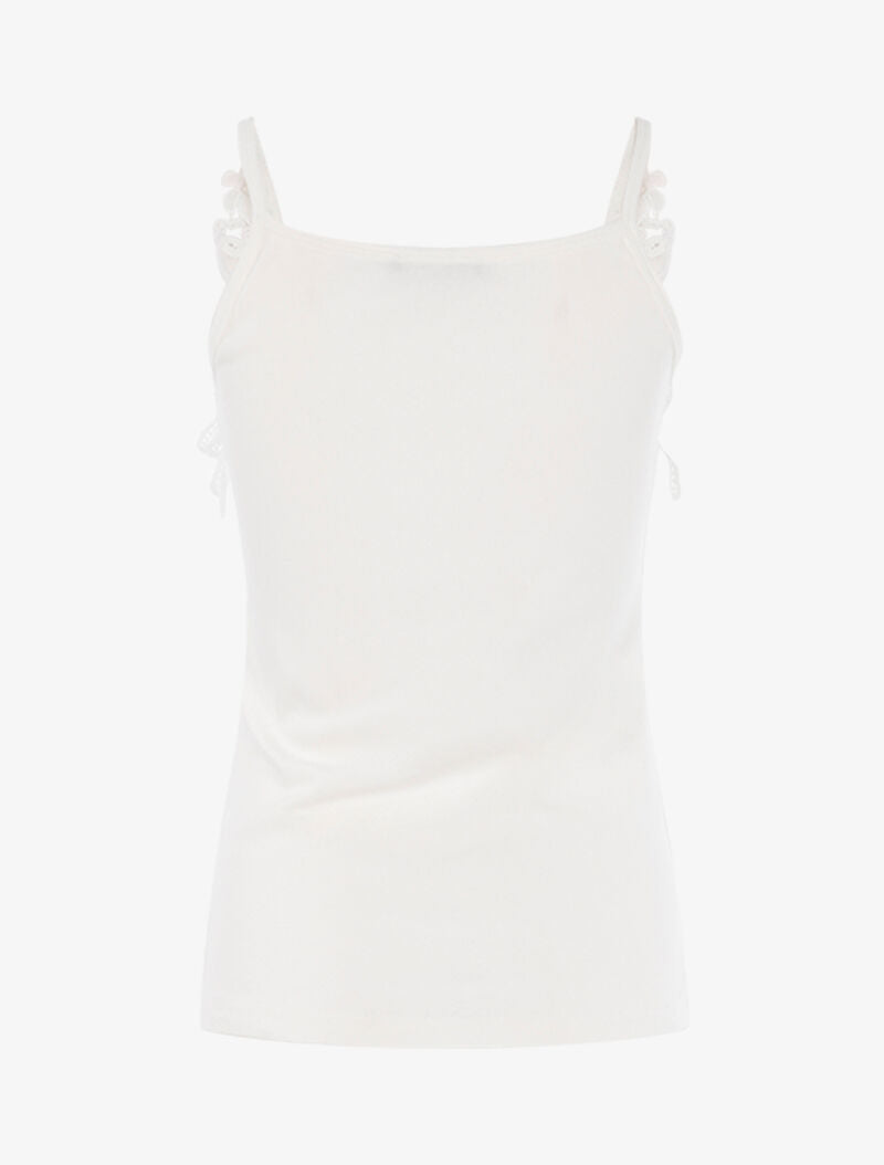 Débardeur à encolure en crochet - ecru - 2