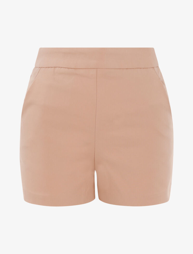 Short droit épais en coton mélangé - rose - 3