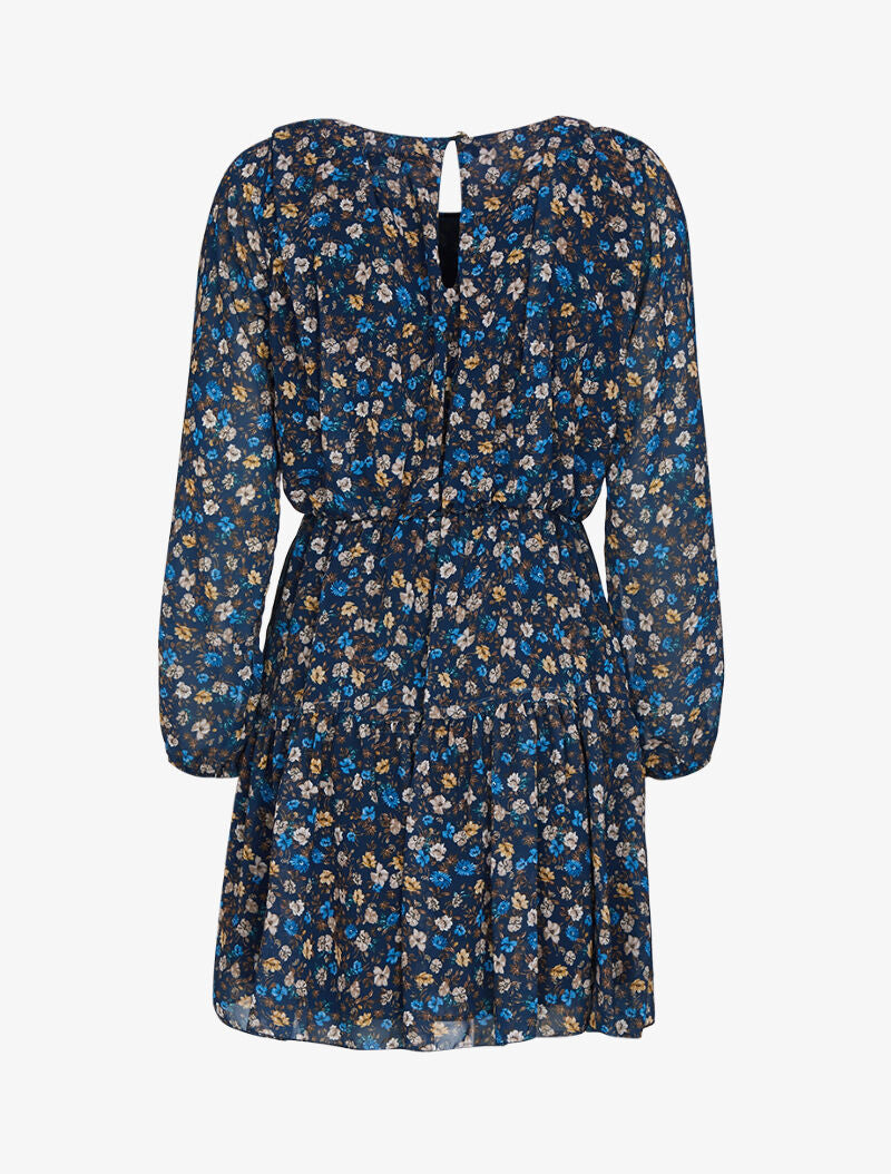 Robe patineuse à imprimé floral - marine - 3