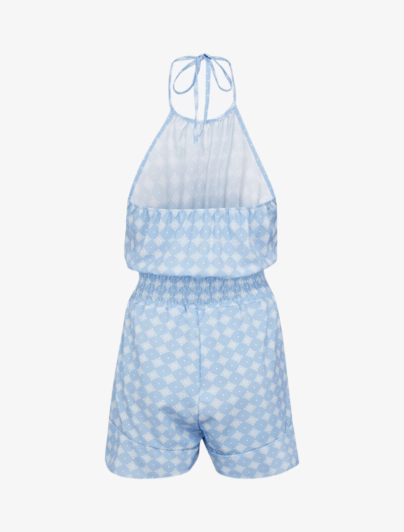 Combishort fluide à imprimés - bleu ciel - 3