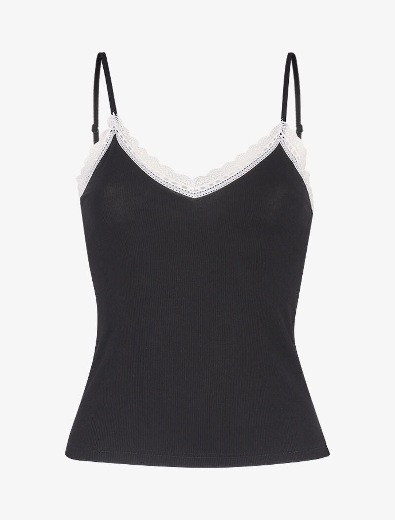 Ensemble caraco et shorty côtelés - noir - 3