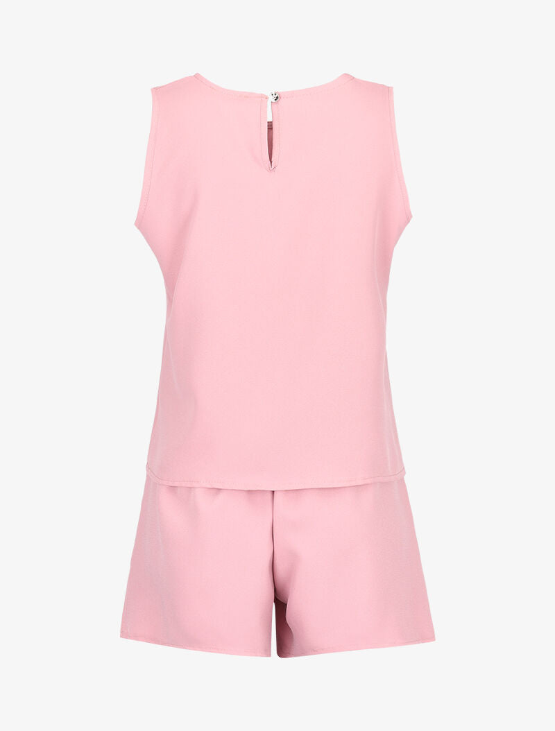 Ensemble débardeur et short fluide - rose - 2