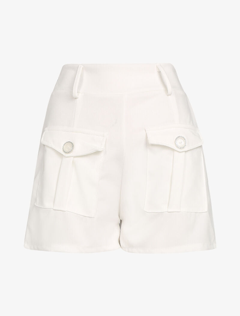 Short à grandes poches avant - blanc - 3