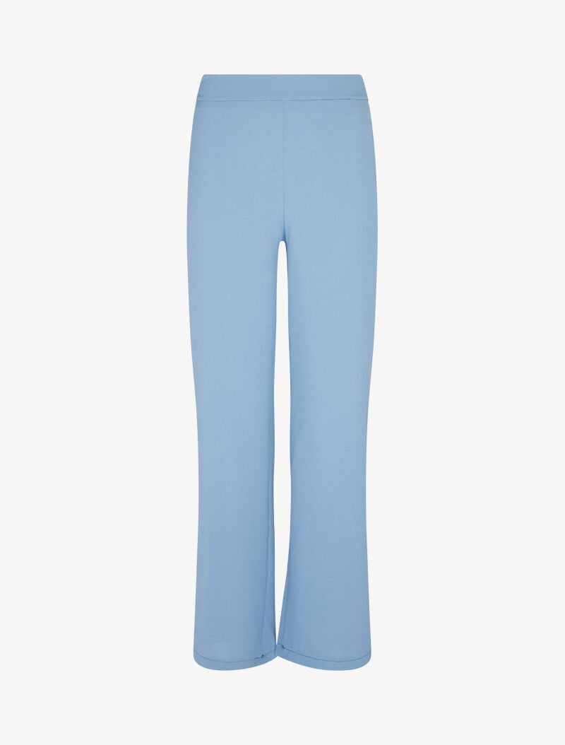 Pantalon fluide coupe droite - bleu clair - 2