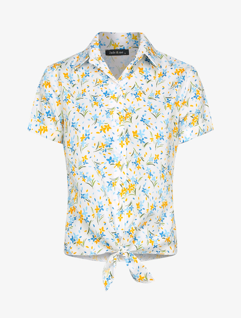 Chemise sans manches à imprimés - ecru - 1