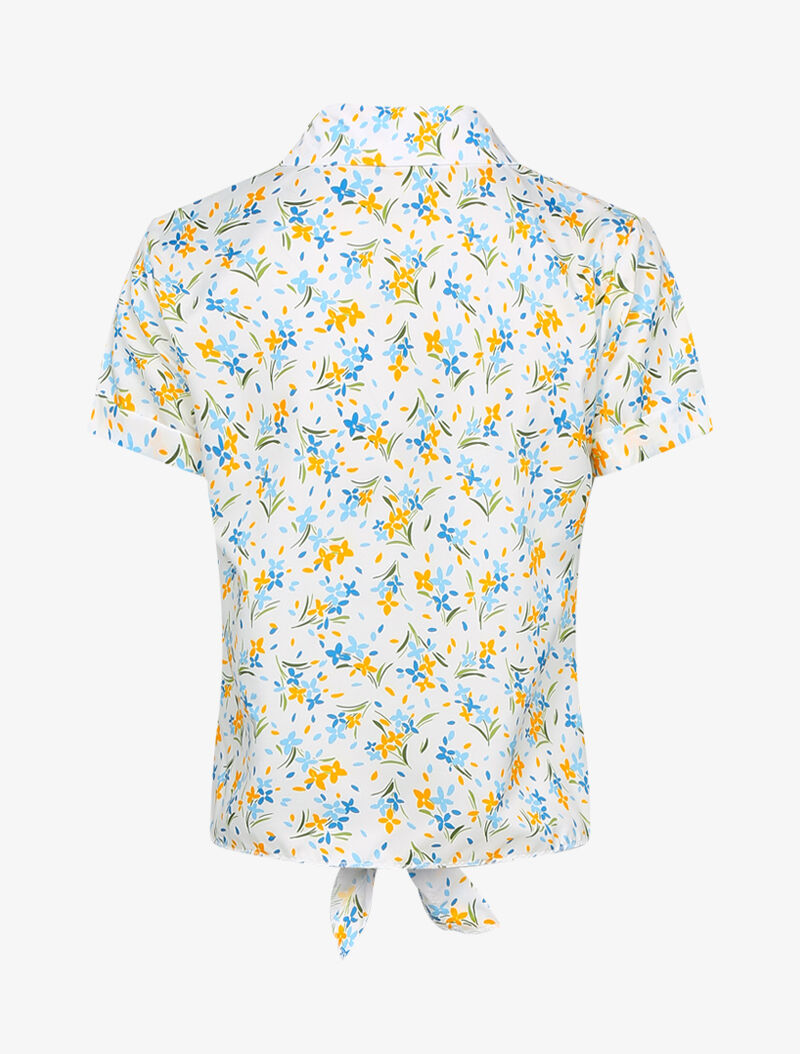 Chemise sans manches à imprimés - ecru - 2