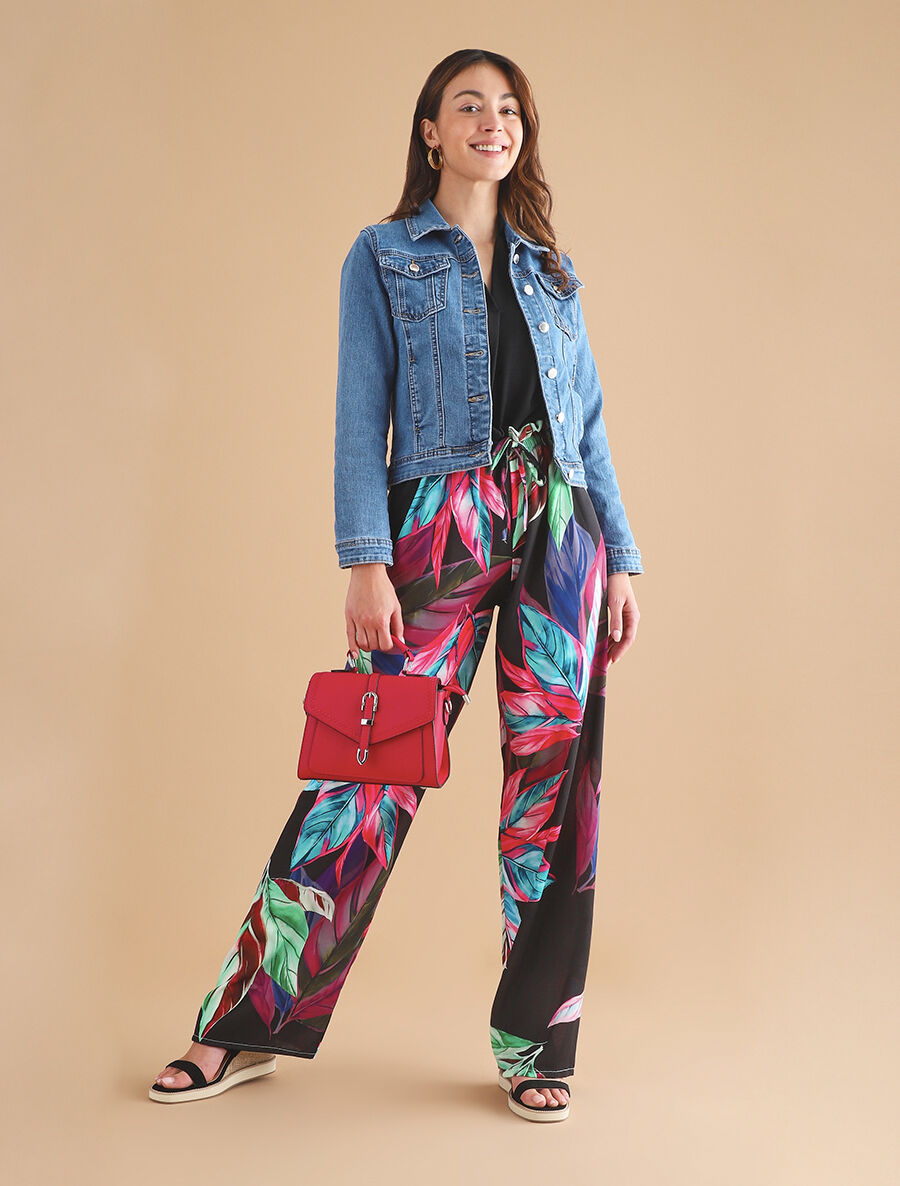 Veste basique en jean - Bleu - 4