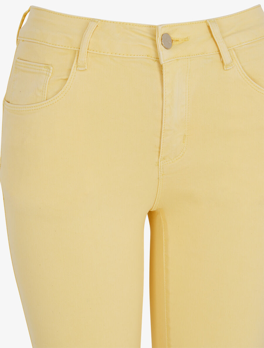 Jean uni standard coupe slim - Jaune - 3