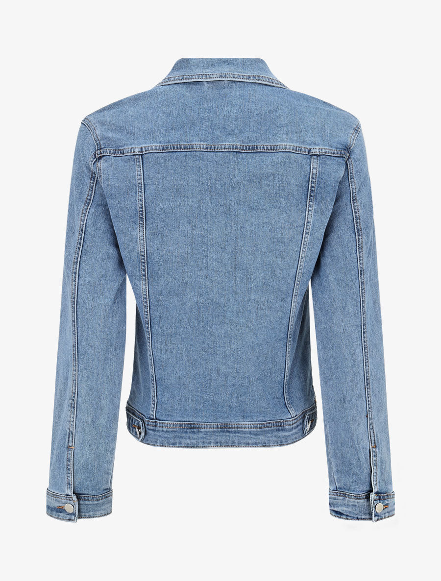 Veste en jean droite - Bleu - 2