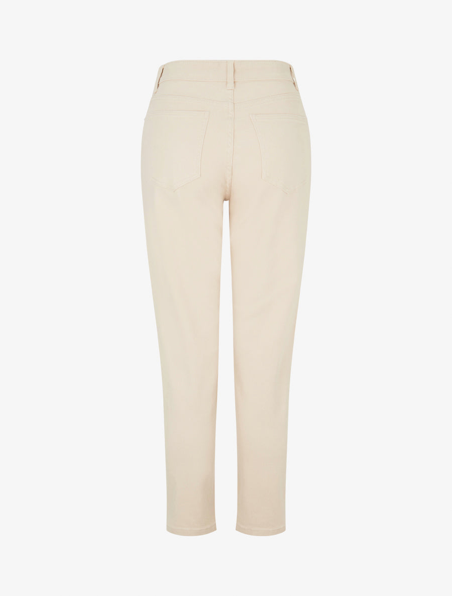 Jean droit uni - Beige - 2