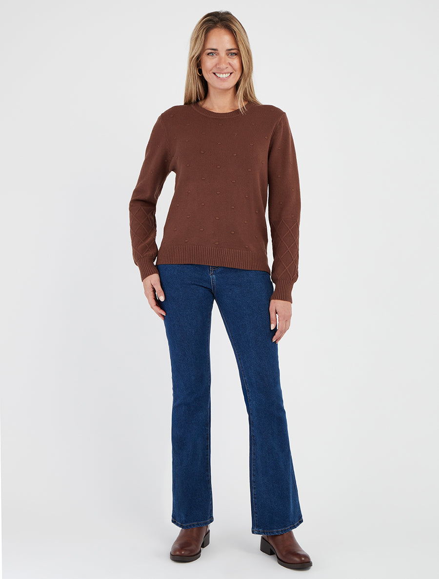 Jean coupe flare 5 poches - Bleu