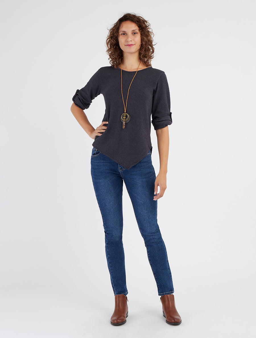 Jean slim poches à double surpiqûres - Denim - 8