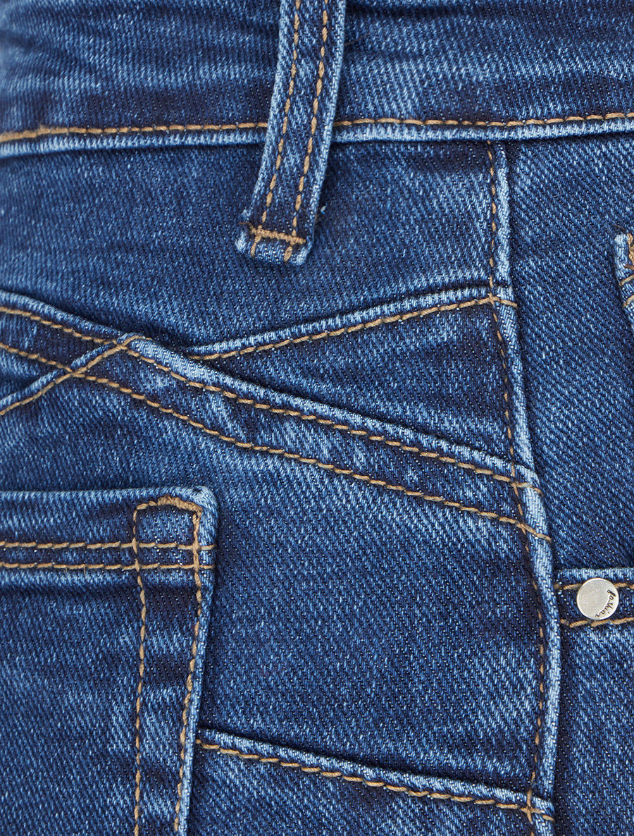Jean skinny grande taille taille haute - Bleu denim - 3