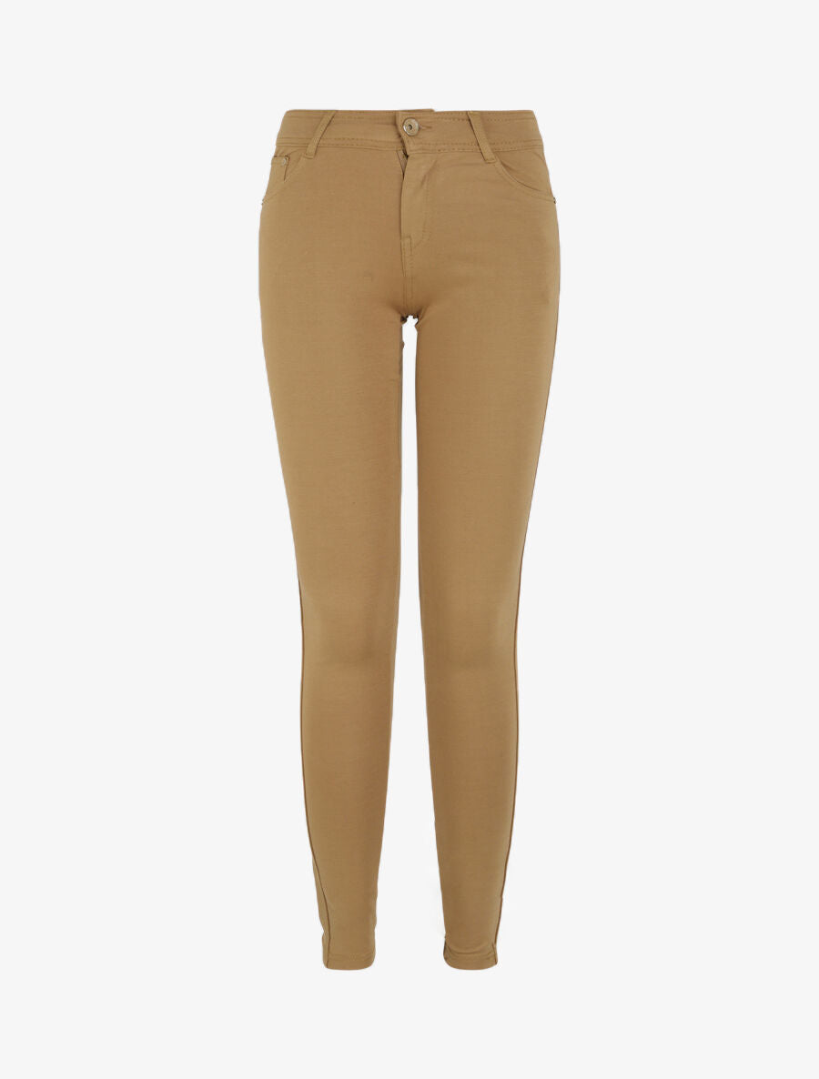 Pantalon ultra skinny uni - Taupe - 4
