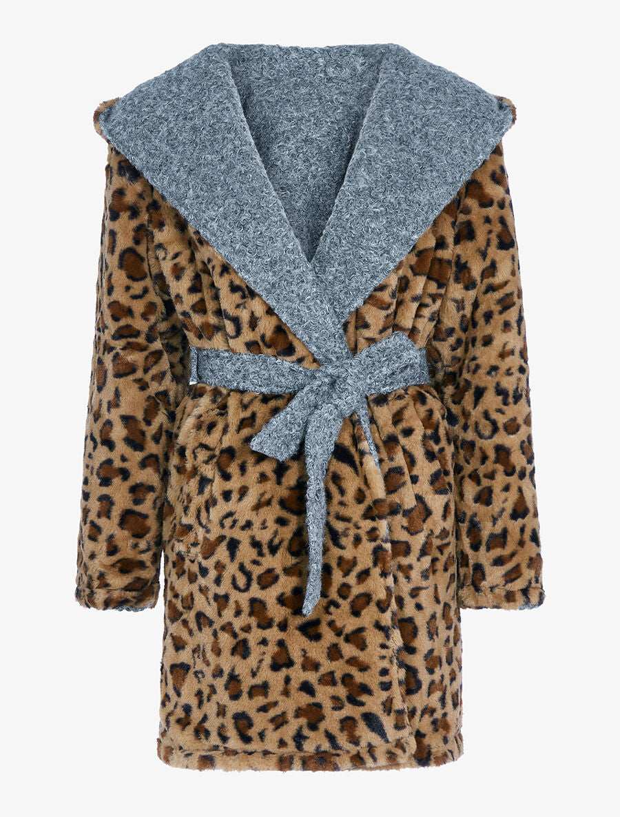 Manteau réversible à capuche - Gris clair - 3