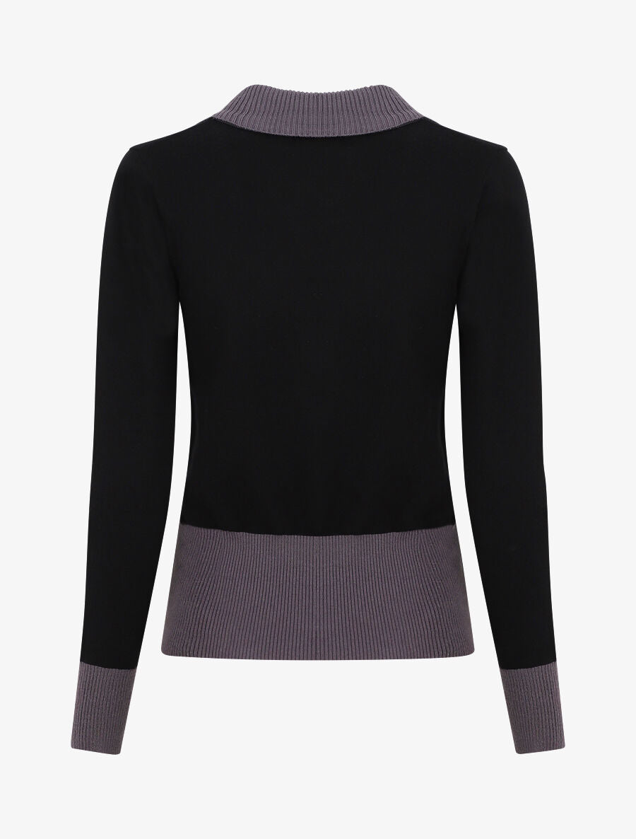 Pull cache-coeur - Noir - 2