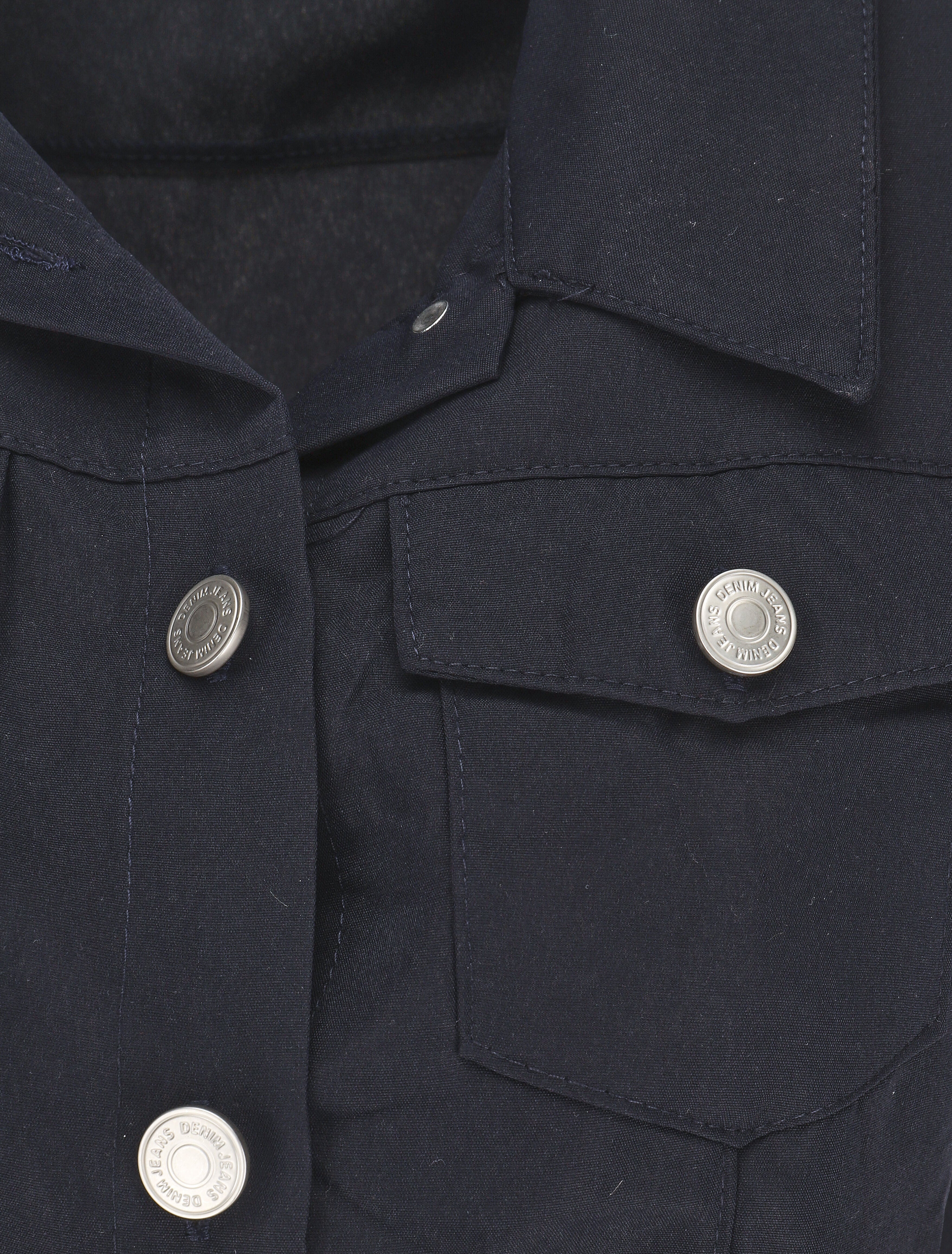 Combishort droite uni sans manches - Marine - 3