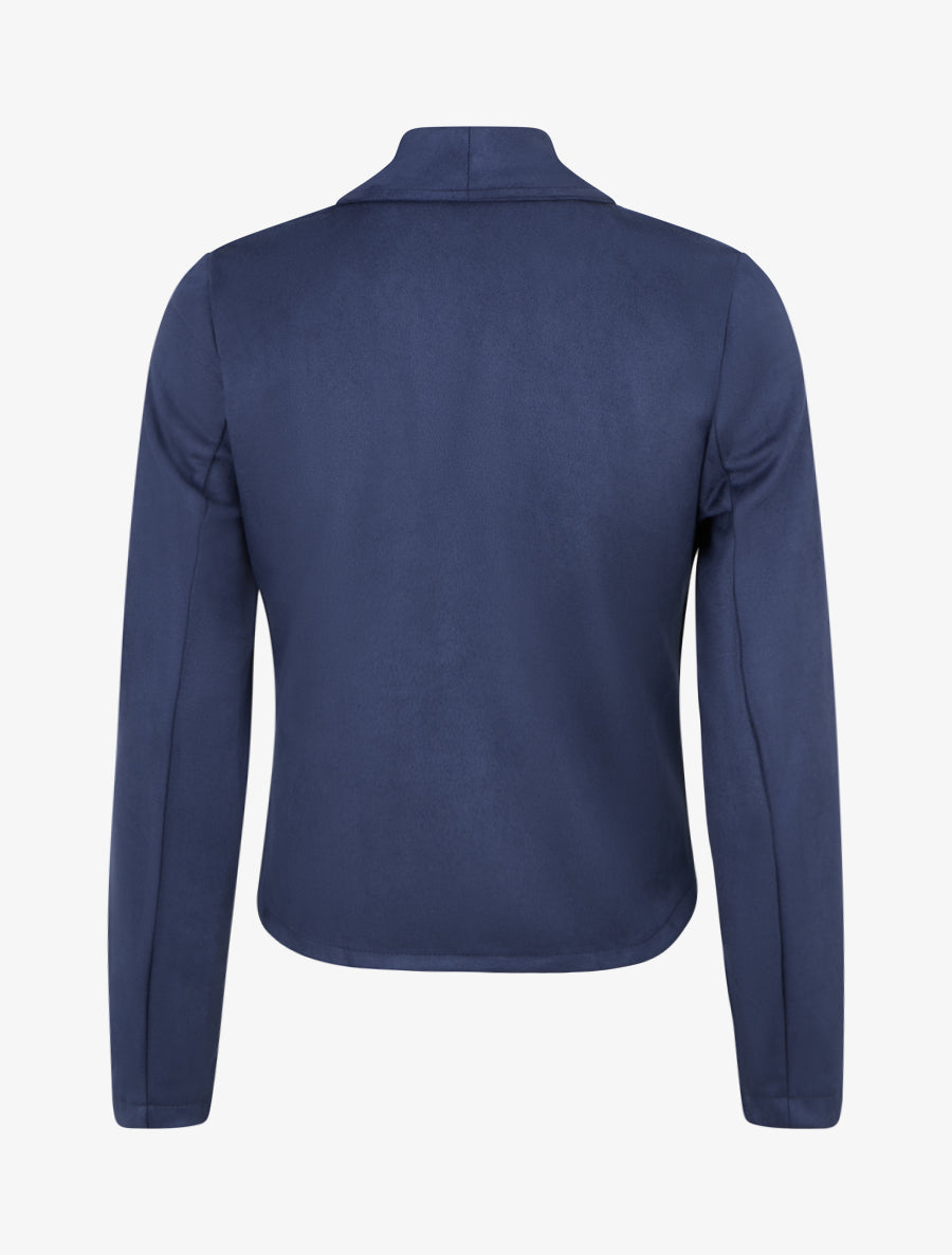 Veste en suédine poches zippées - Marine