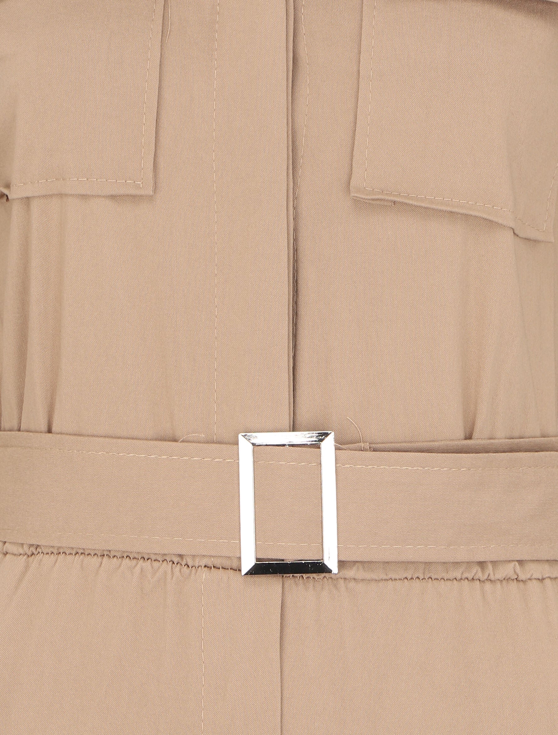 Combinaison à manches 3/4 et poches à rabats - Beige - 3