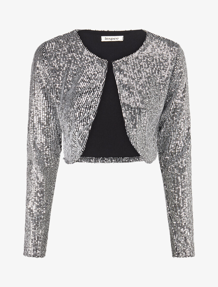 Boléro en sequins - Argent - 1