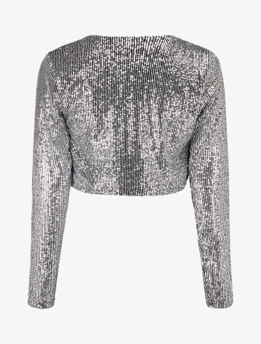 Boléro en sequins - Argent - 2