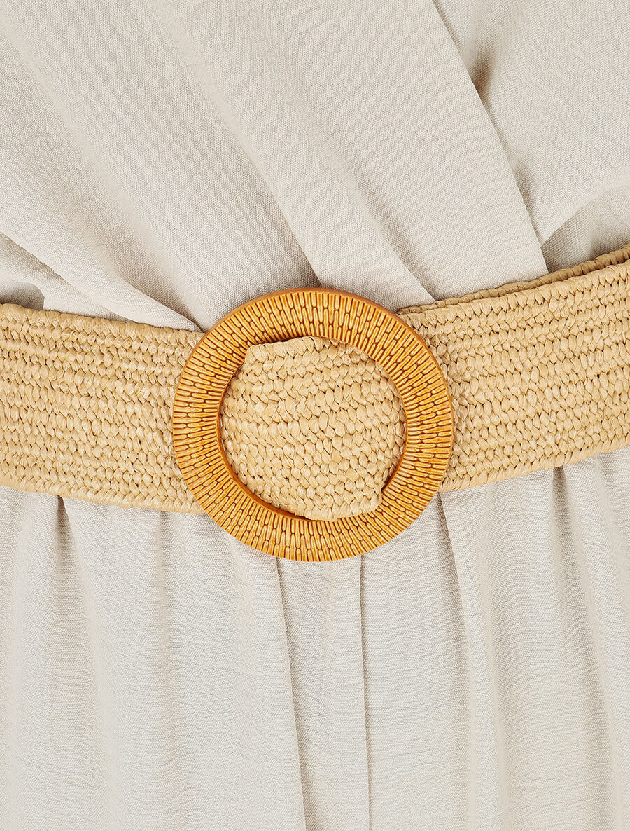 Combinaison ample col cache-coeur - Beige - 3