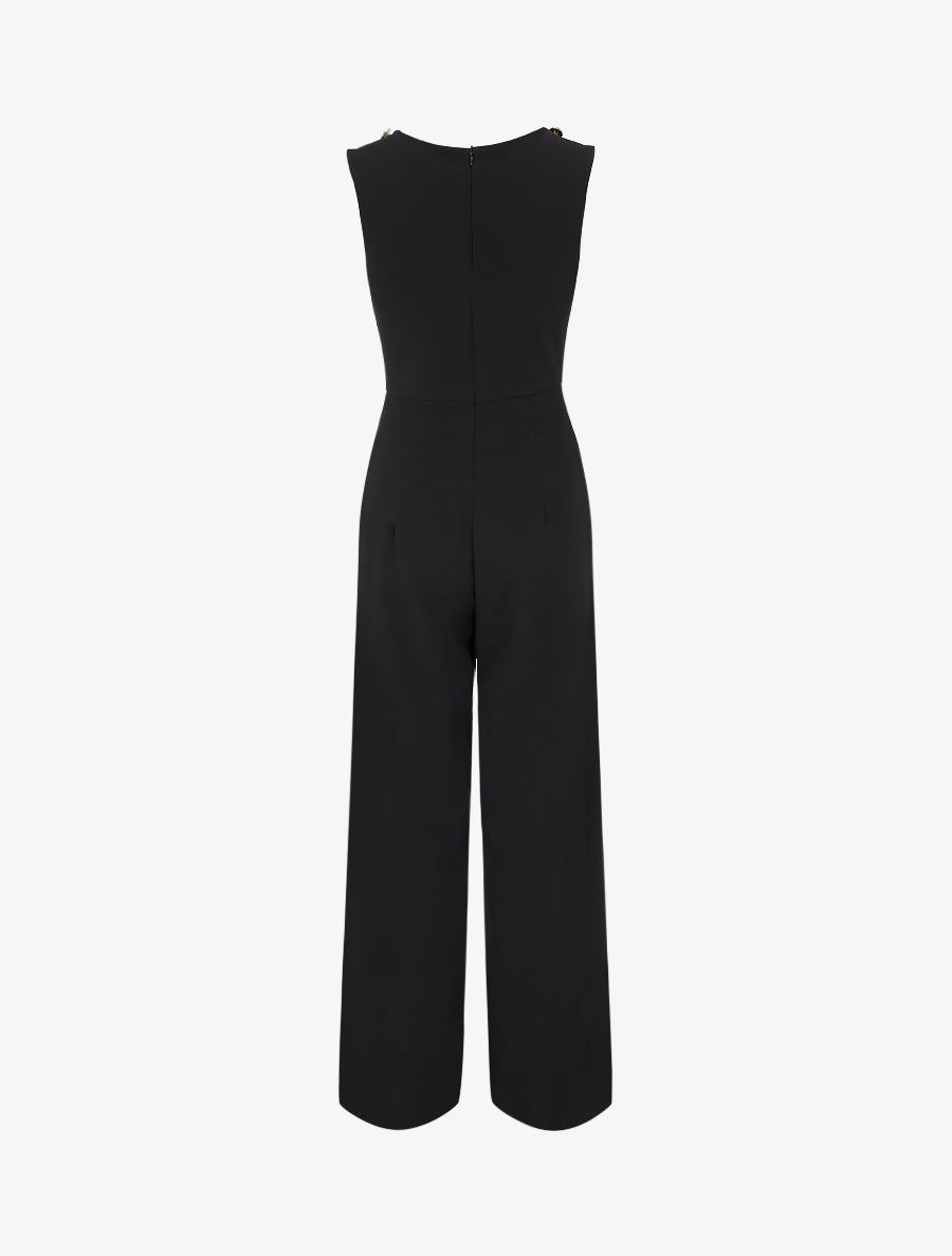 Combinaison sans manches à col bénitier - Noir - 2