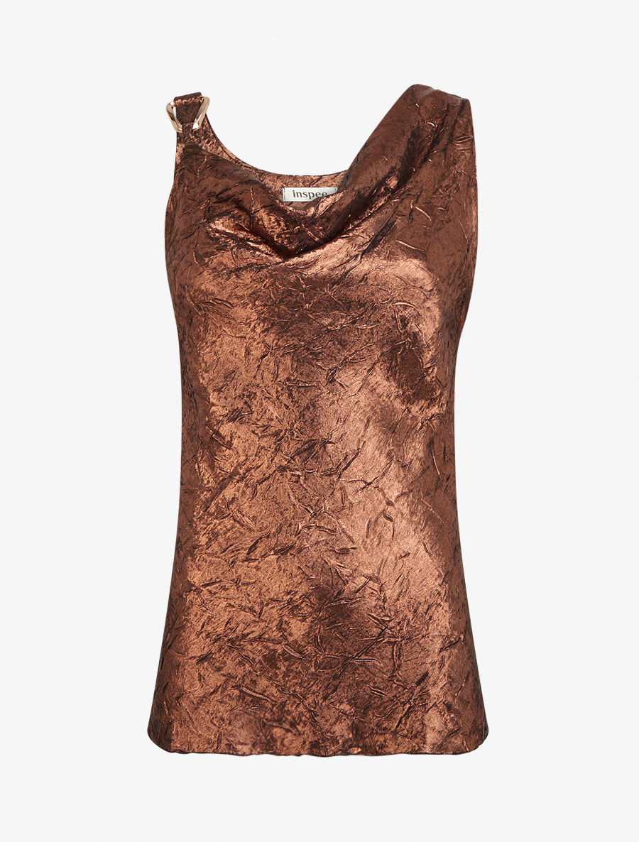 Tunique Top Femme Savoir Couleur Rouille - Taille 20 Plus - Neuf Sans étiquettes - Pour L'été