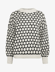 Pull en grosse maille à motif nid d&