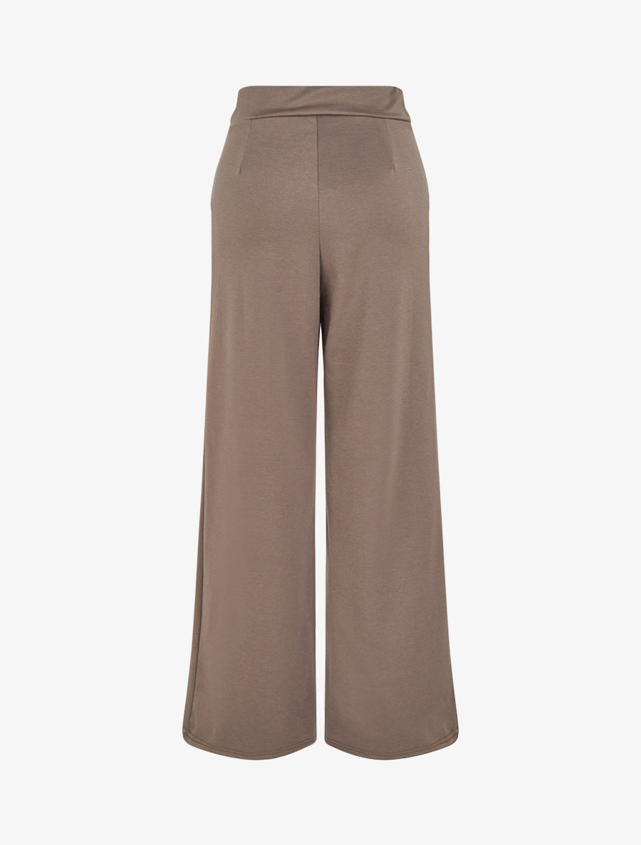 Pantalon à empiècement stylisé - Taupe - 2