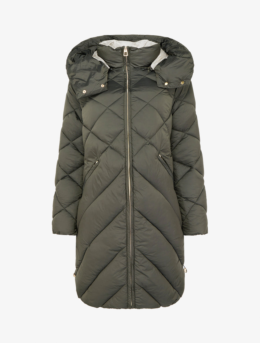 Doudoune Matelassée Jaune - Manches Et Capuche Amovibles - Taille L - Occasion Très Bon état