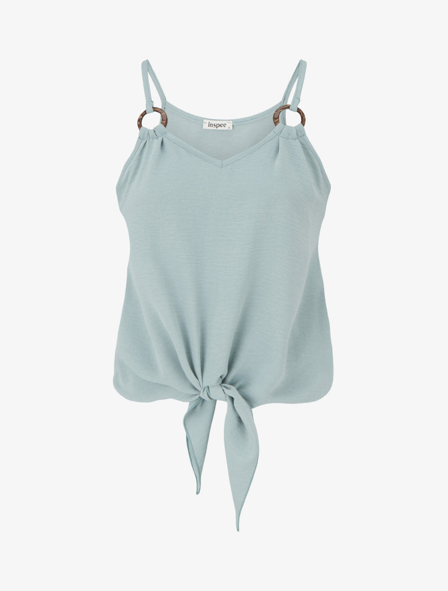 Top fluide à nouer - Vert d&