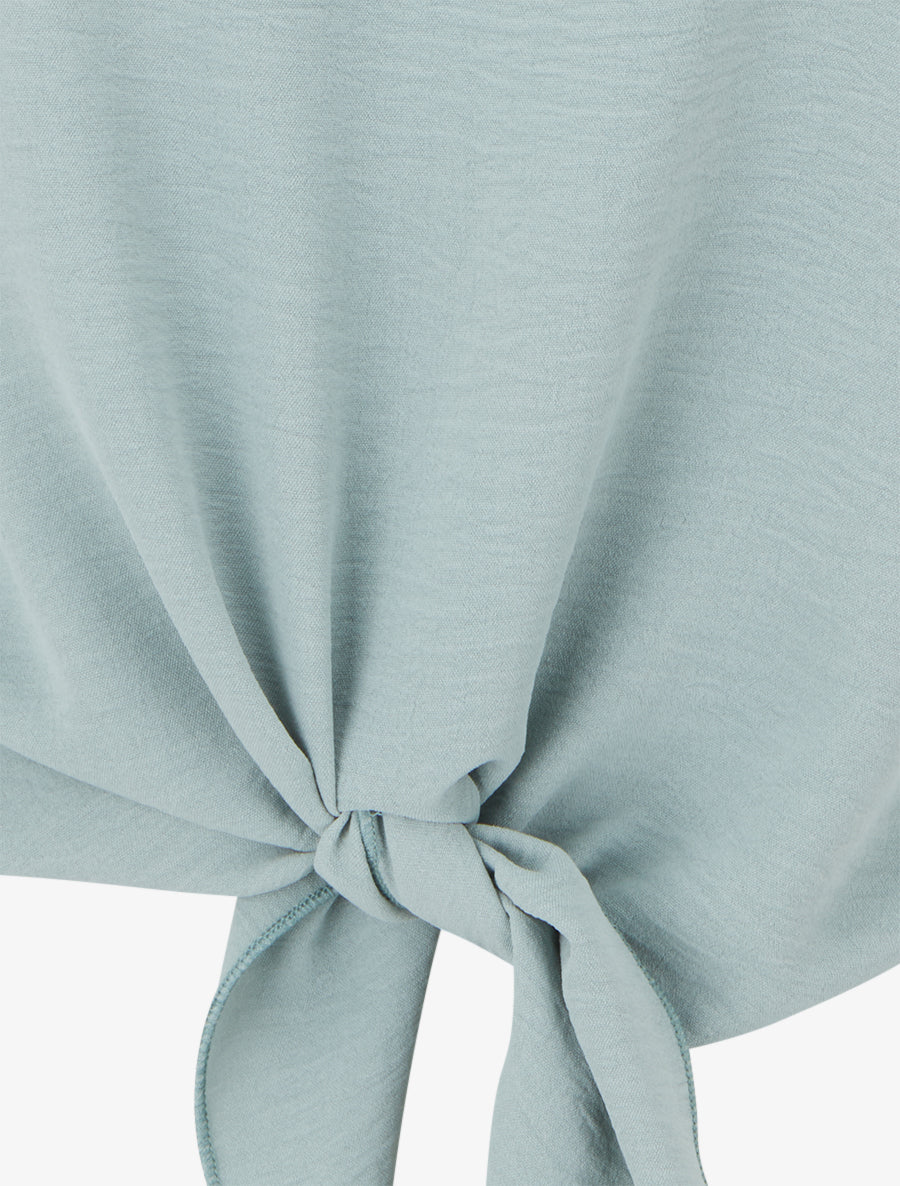 Top fluide à nouer - Vert d&