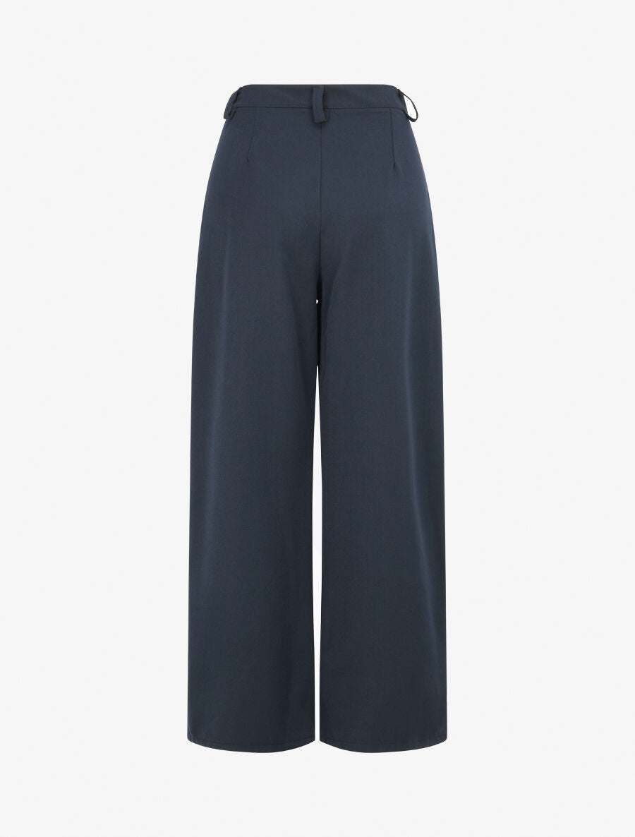 Pantalon de tailleur coupe droite - Marine - 2