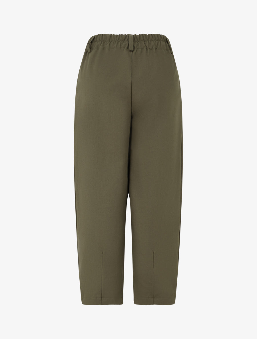 Pantalon uni à fermeture boutonnée - Kaki - 2