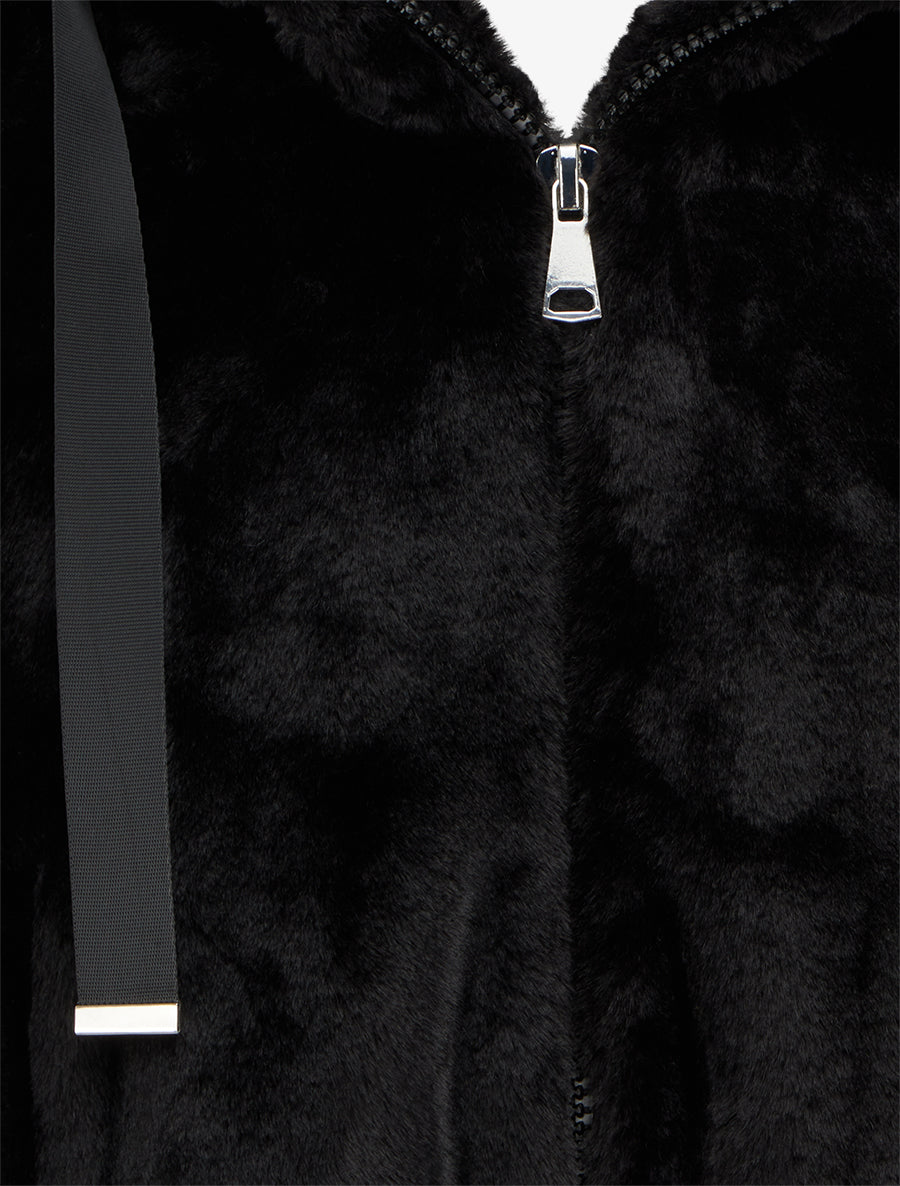 Veste en fourrure synthétique - Noir - 3