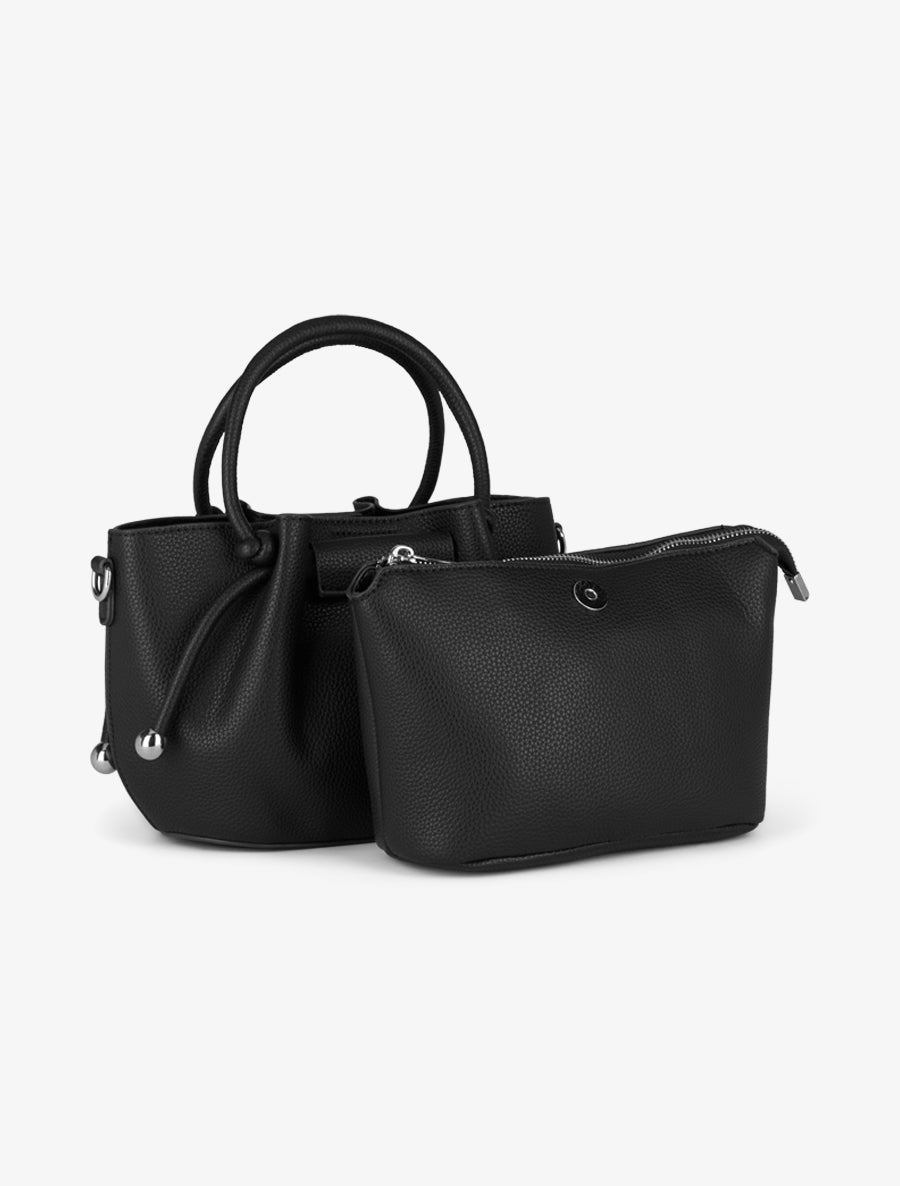 Sac besace Blanche - Noir -