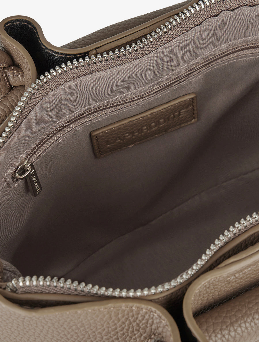 Sac besace Blanche - Taupe -