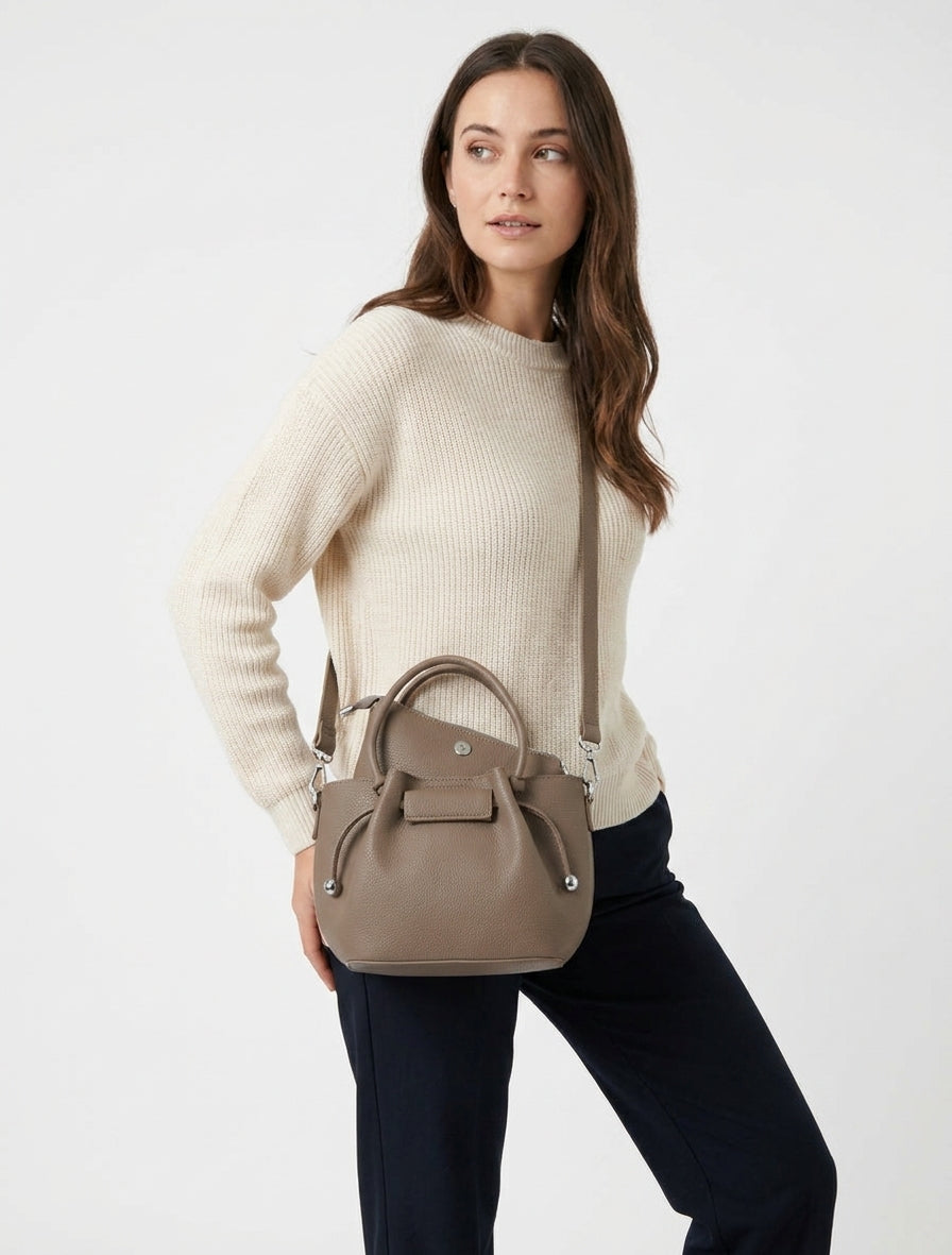 Sac besace Blanche - Taupe