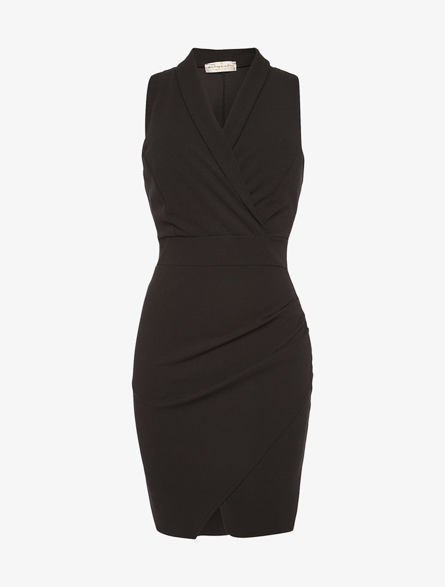 robe unie bas portefeuille - noir - 1