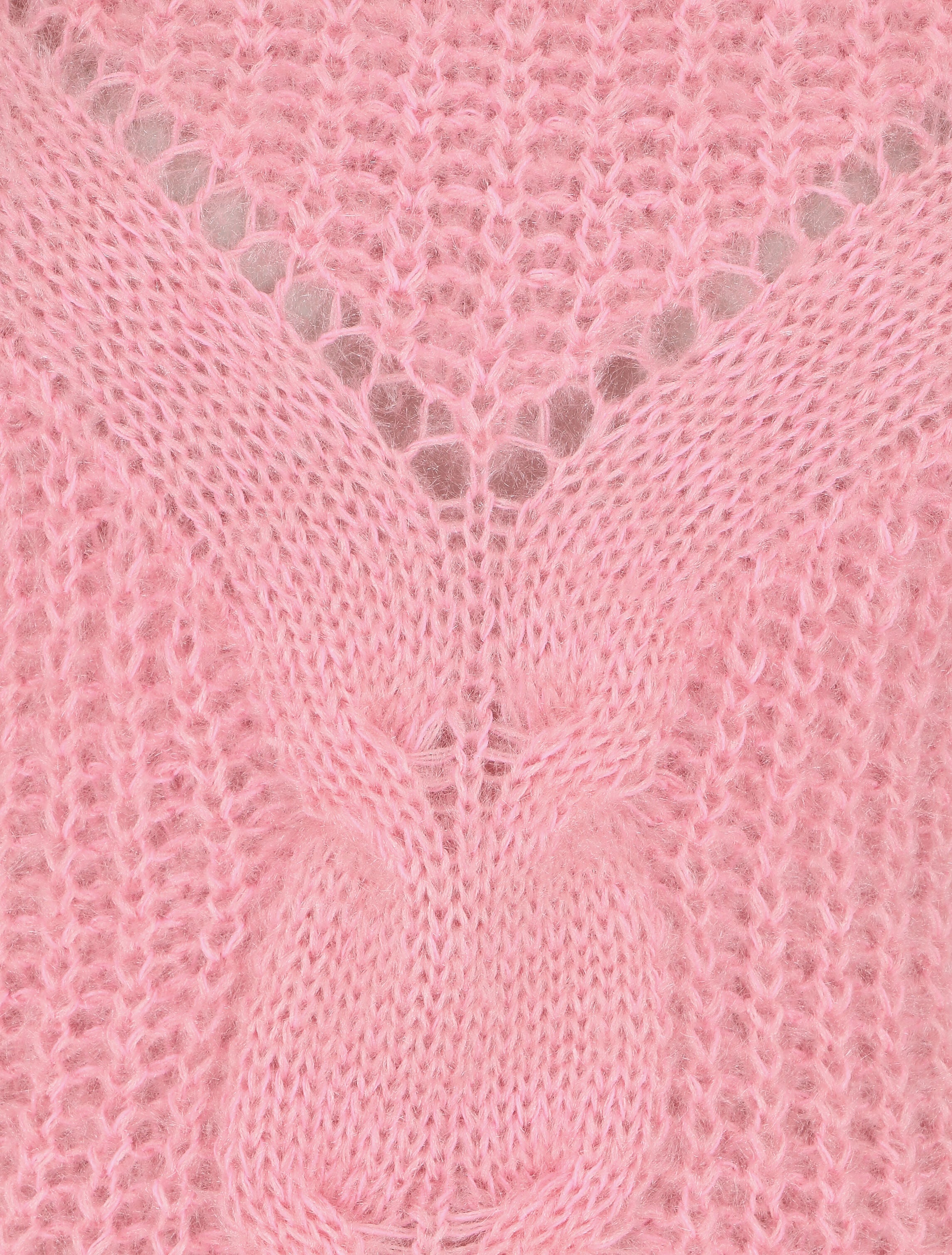 Pull uni duveteux - Rose - 3