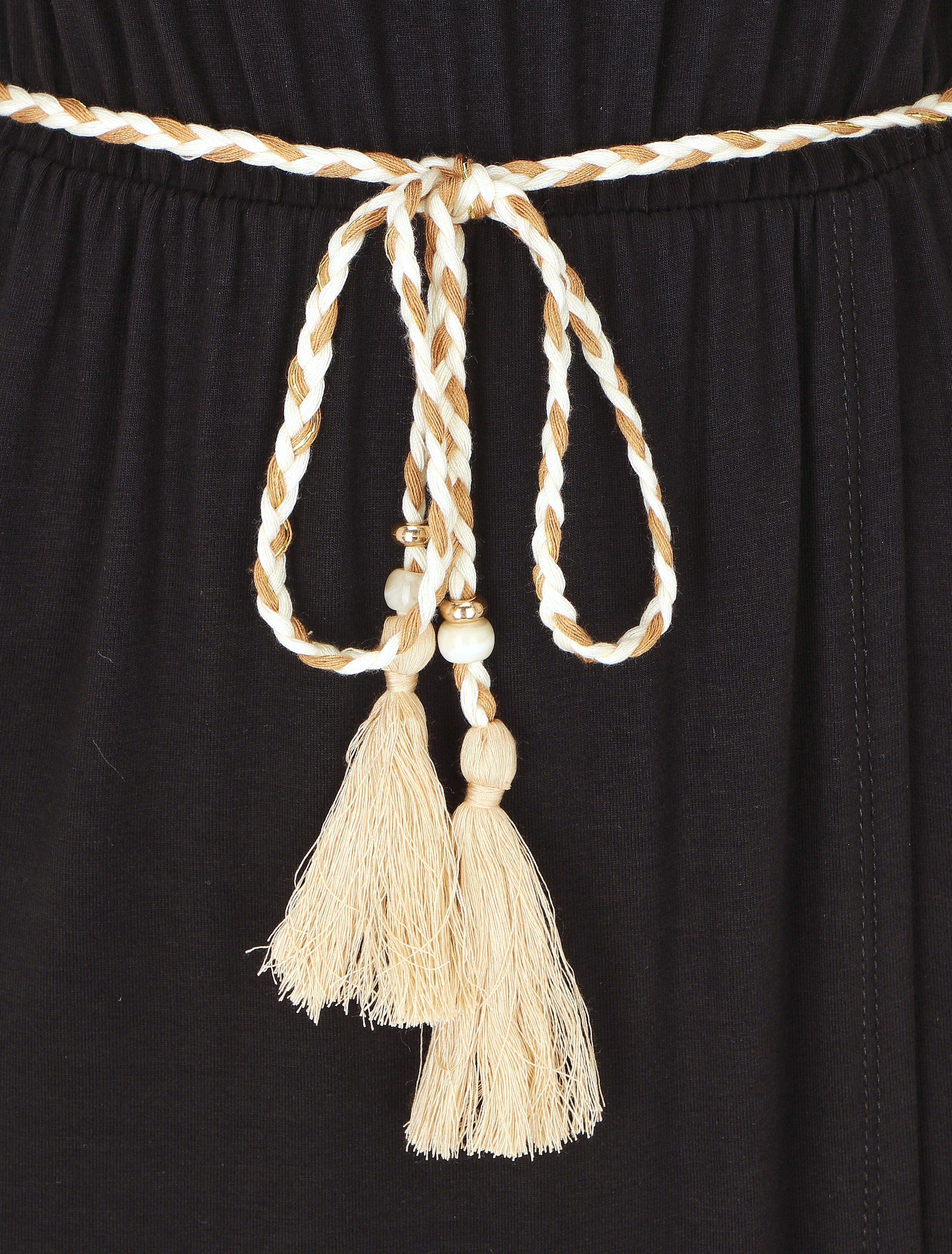 Robe longue style portefeuille - Noir - 3