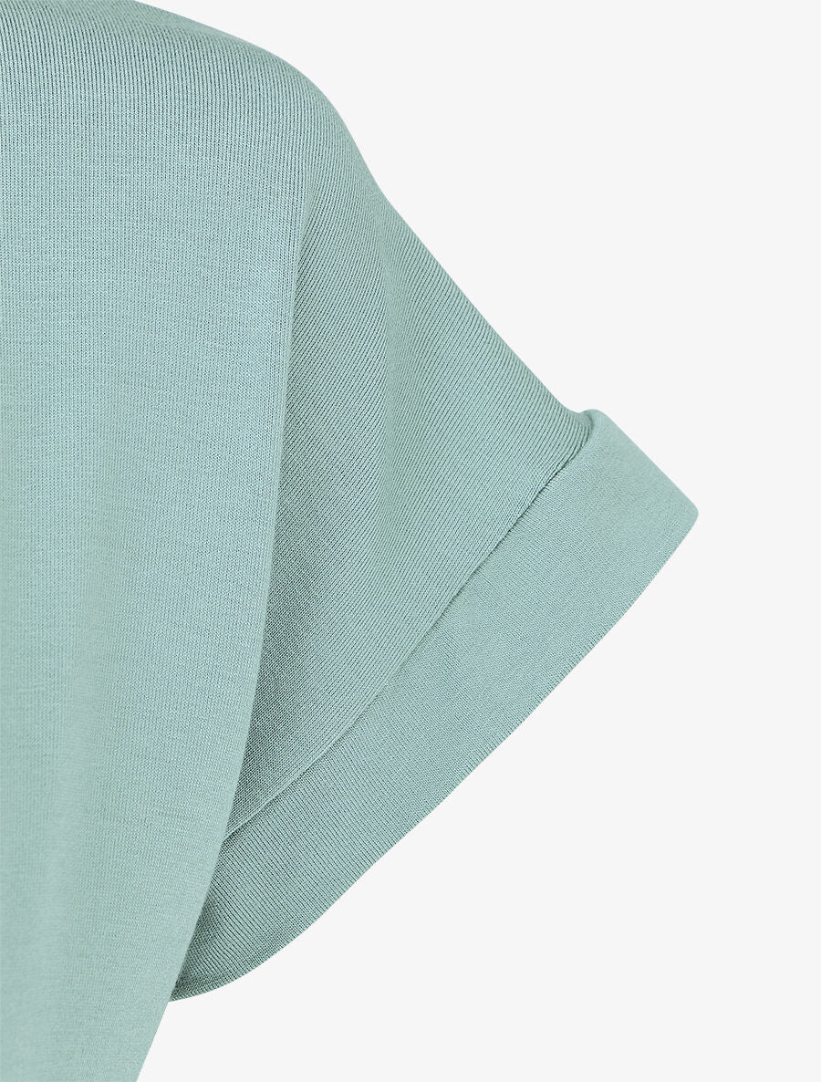 Robe longue style portefeuille - Vert d&